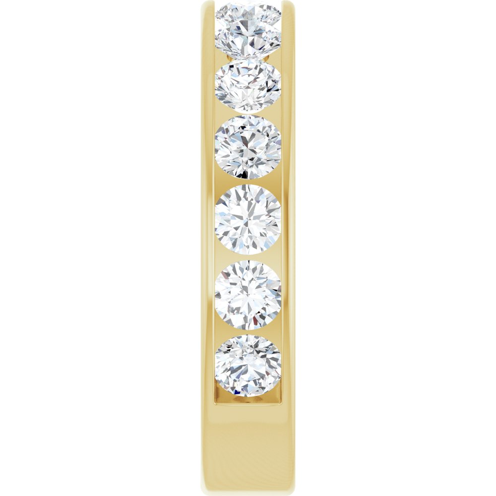 14K Yellow Gold 1 1/4 CTW Lab-Grown Diamond Anniversary Band Size 5.5
