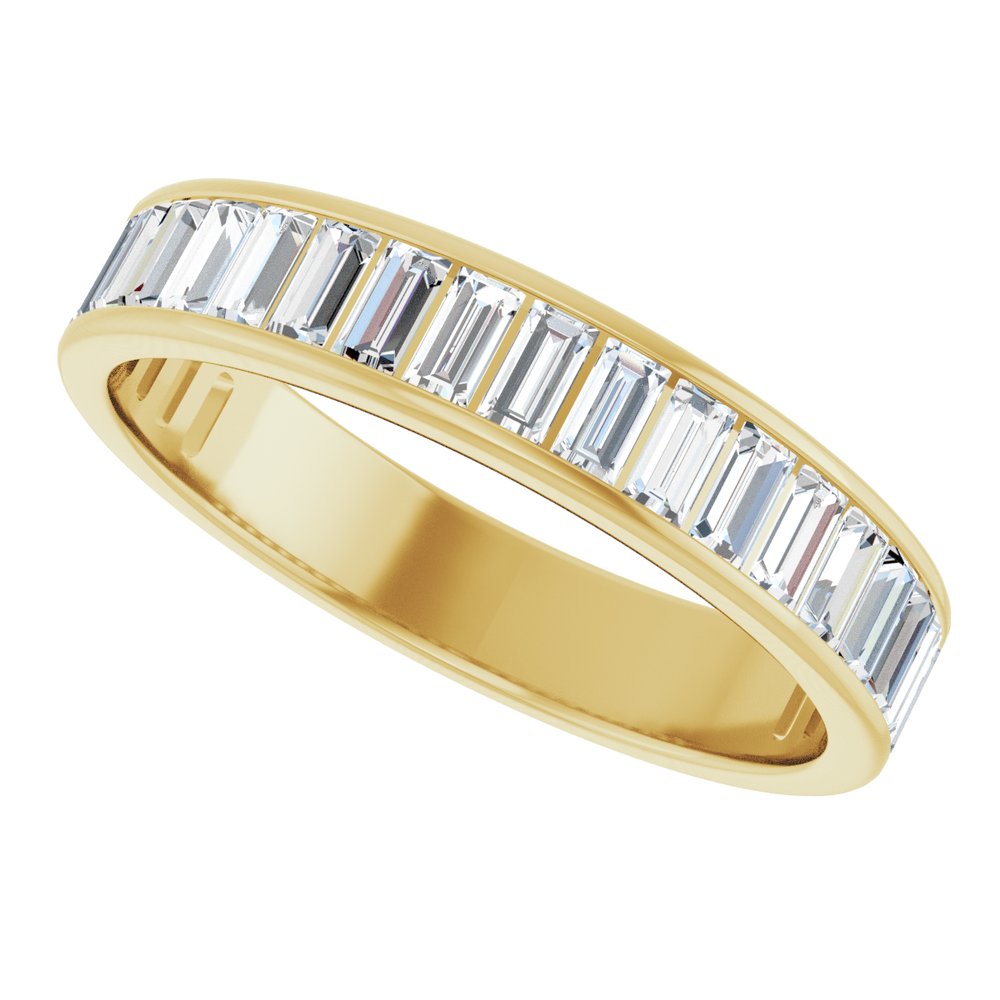 14K Yellow Gold 1 1/4 CTW Lab-Grown Diamond Anniversary Band Size 8