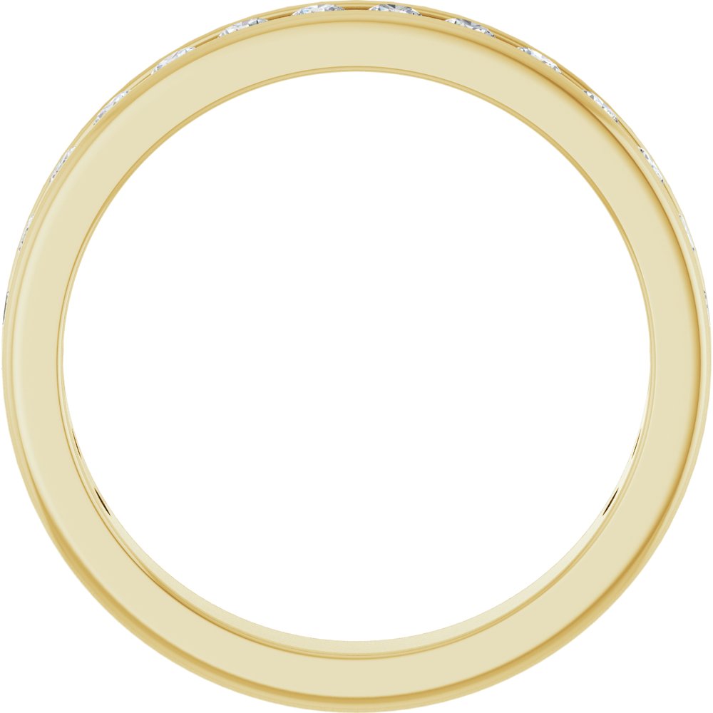 14K Yellow Gold 5/8 CTW Lab-Grown Diamond Anniversary Band Size 7
