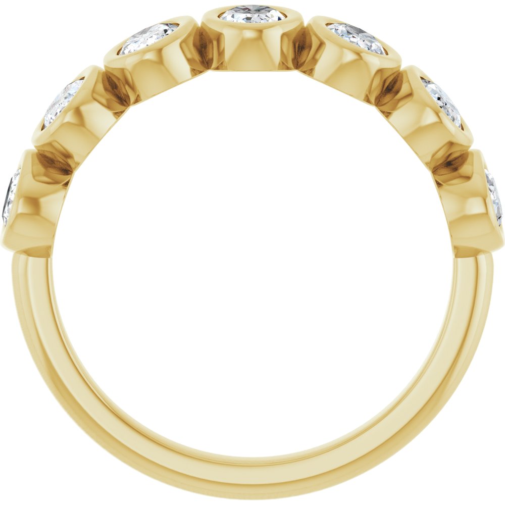 14K Yellow Gold 1 1/4 CTW Lab-Grown Diamond Anniversary Band
