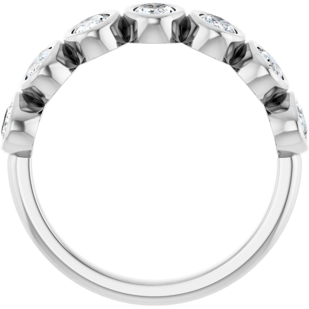 14K White Gold 1 1/4 CTW Lab-Grown Diamond Anniversary Band