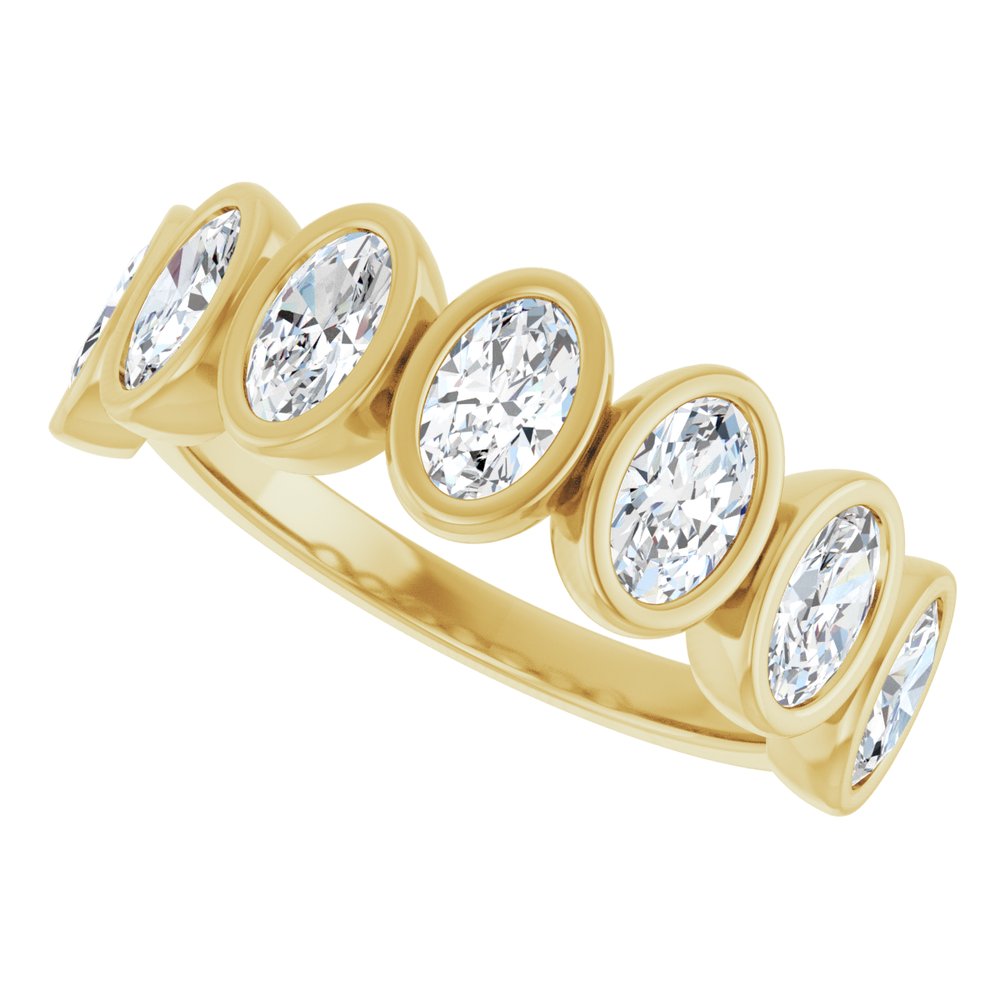 14K Yellow Gold 1 1/4 CTW Lab-Grown Diamond Anniversary Band