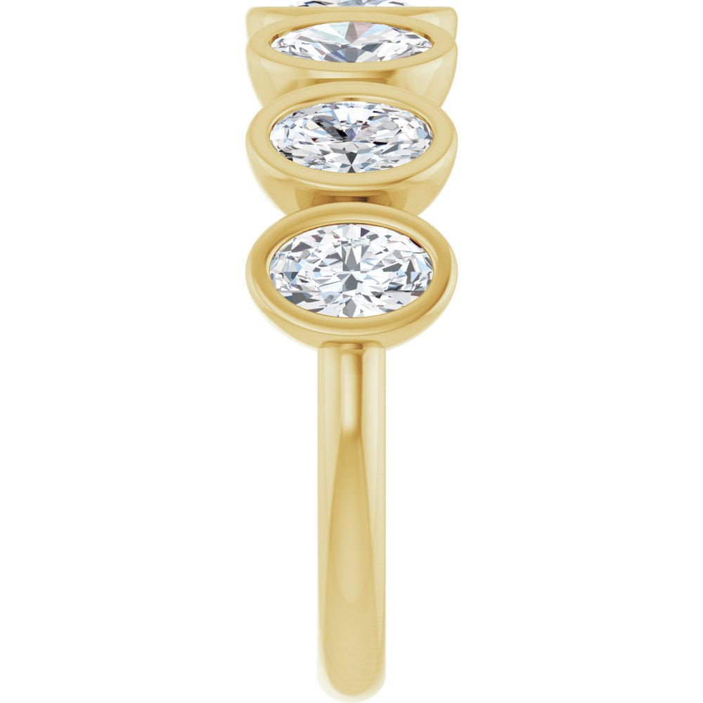 14K Yellow Gold 1 1/4 CTW Lab-Grown Diamond Anniversary Band