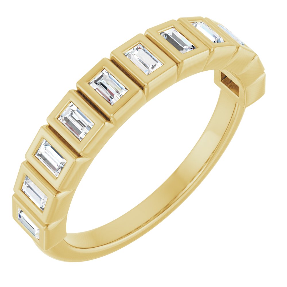 14K Yellow Gold 1/2 CTW Lab-Grown Diamond Anniversary Band