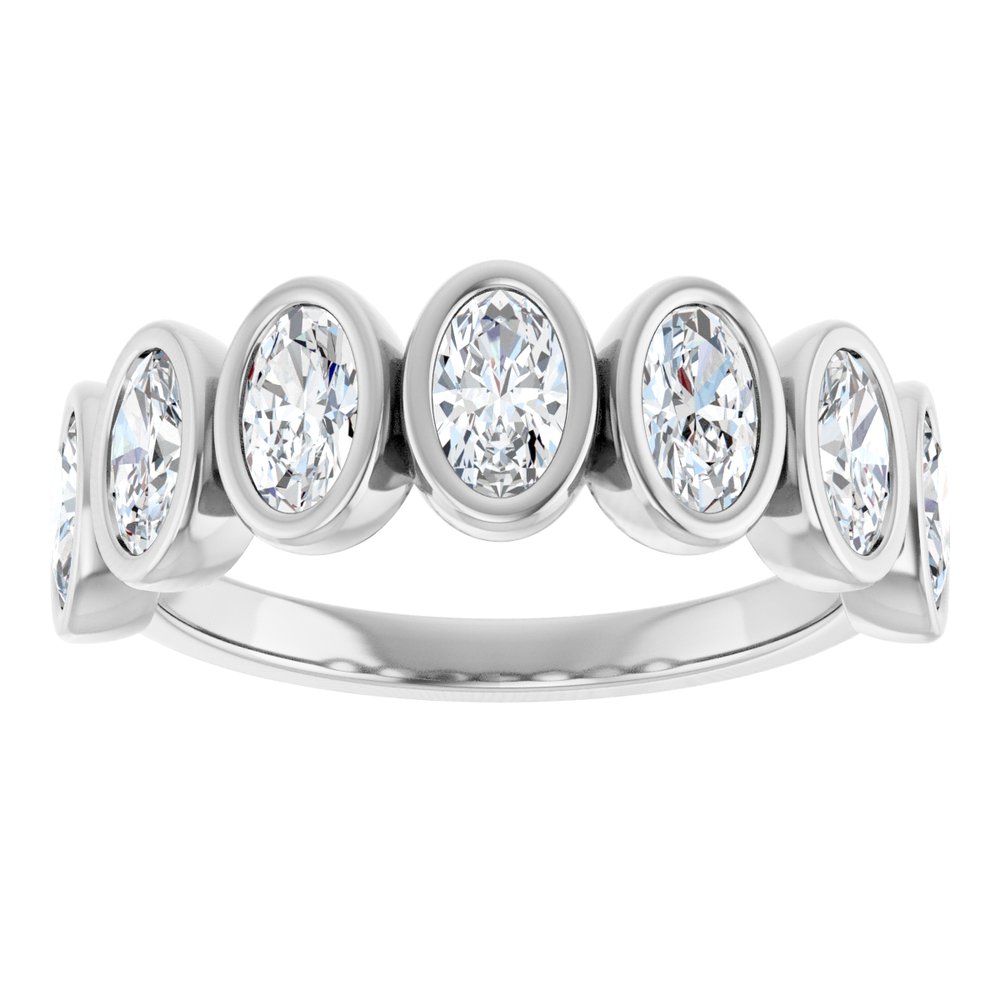 14K White Gold 1 1/4 CTW Lab-Grown Diamond Anniversary Band