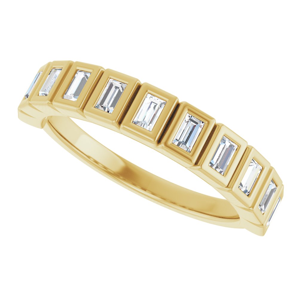 14K Yellow Gold 1/2 CTW Lab-Grown Diamond Anniversary Band