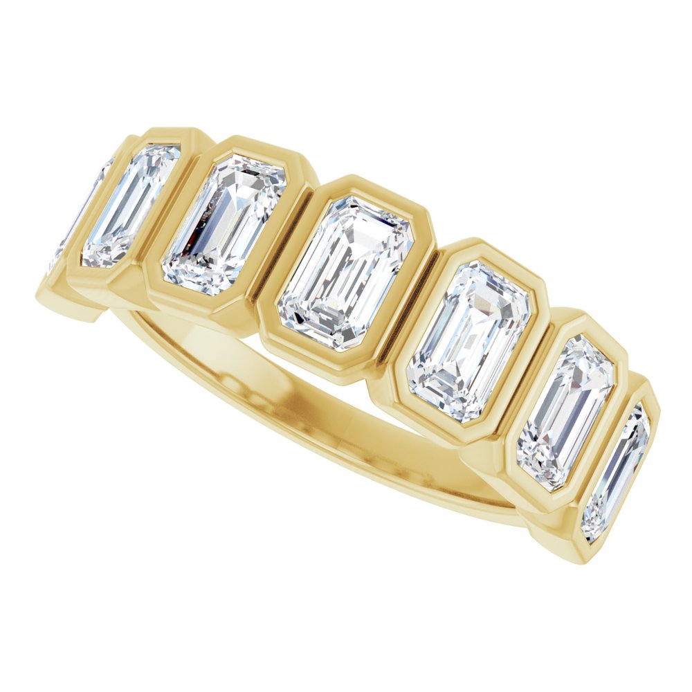 14K Yellow Gold 2 1/6 CTW Lab-Grown Diamond Anniversary Band