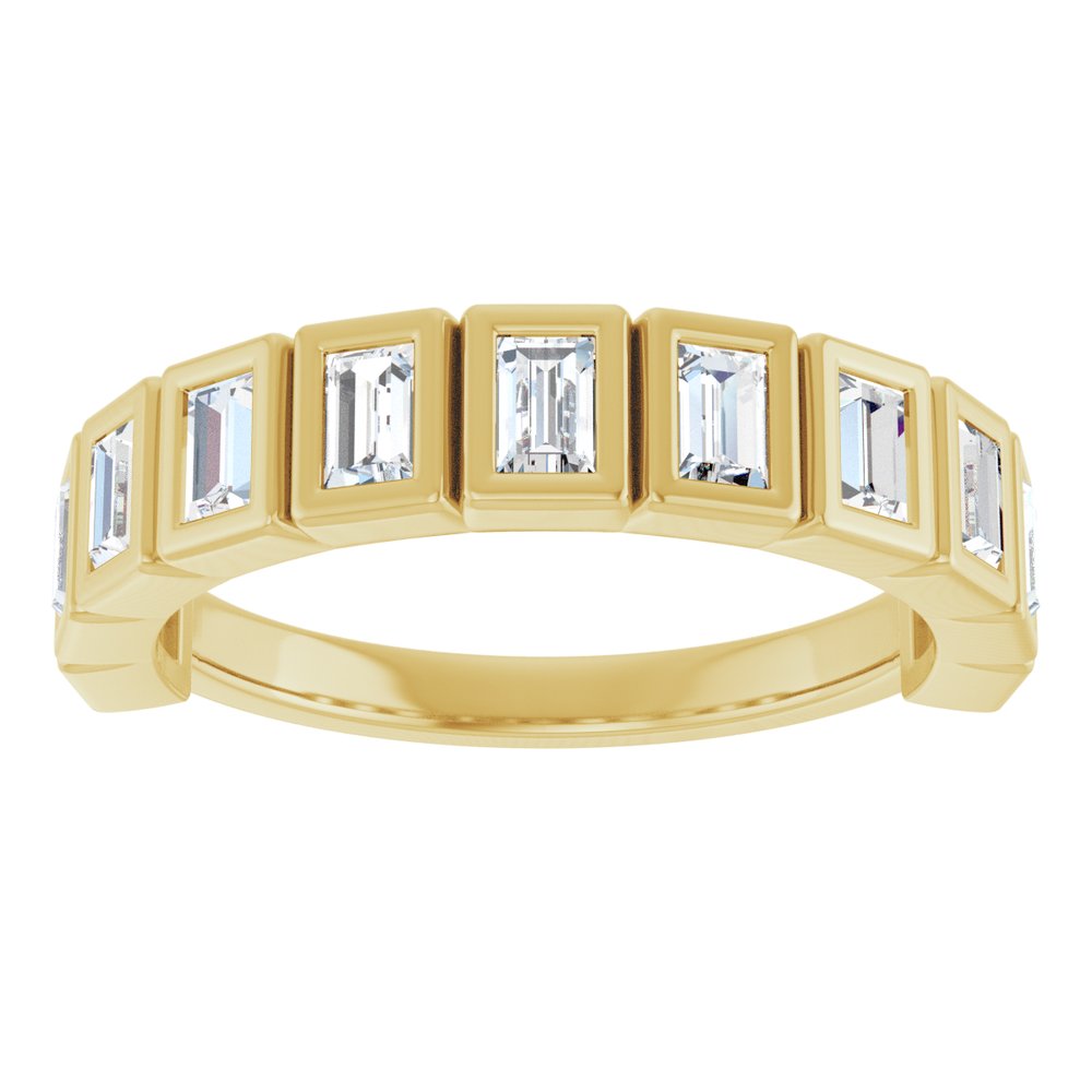 14K Yellow Gold 7/8 CTW Natural Diamond Anniversary Band