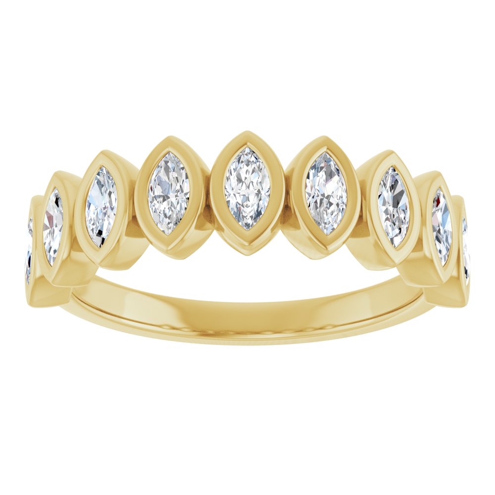 14K Yellow Gold 5/8 CTW Lab-Grown Diamond Anniversary Band