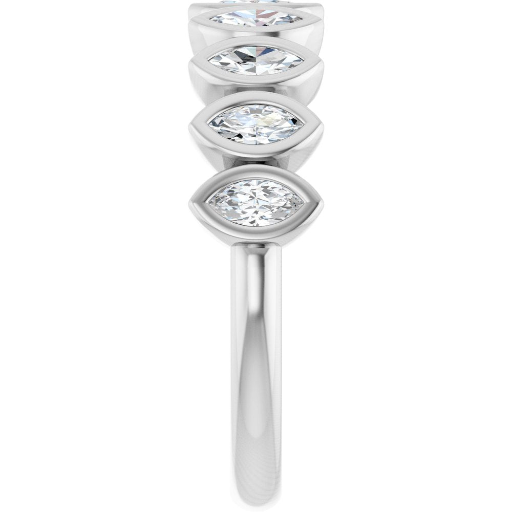 14K White Gold 5/8 CTW Lab-Grown Diamond Anniversary Band