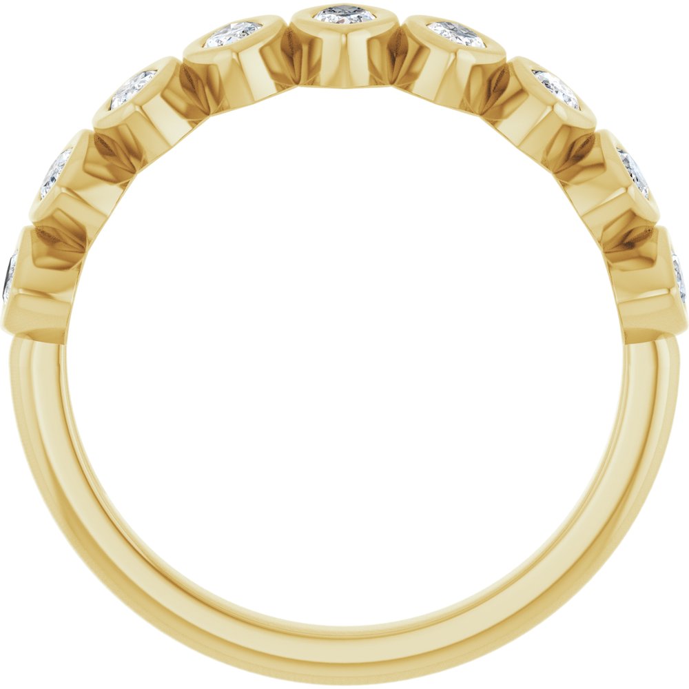 14K Yellow Gold 5/8 CTW Lab-Grown Diamond Anniversary Band