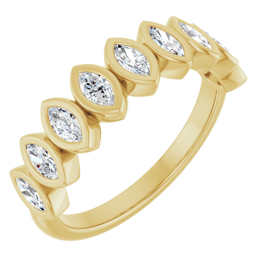 14K Yellow Gold 5/8 CTW Lab-Grown Diamond Anniversary Band