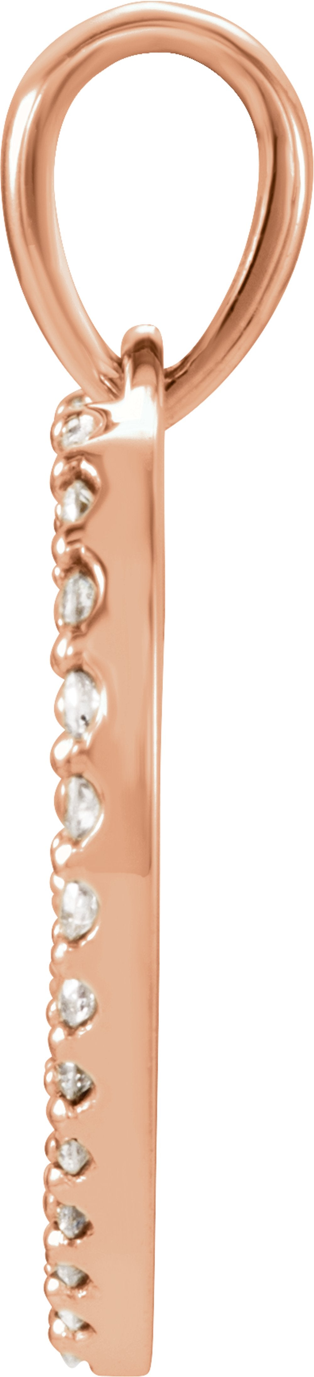 14K Rose Gold 1/5 CTW Natural Diamond Heart Pendant