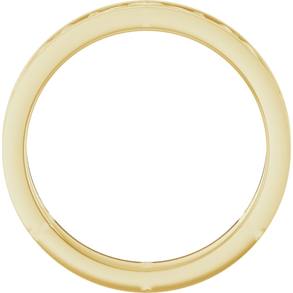 14K Yellow Gold 2.6 mm Claddagh Flat Band