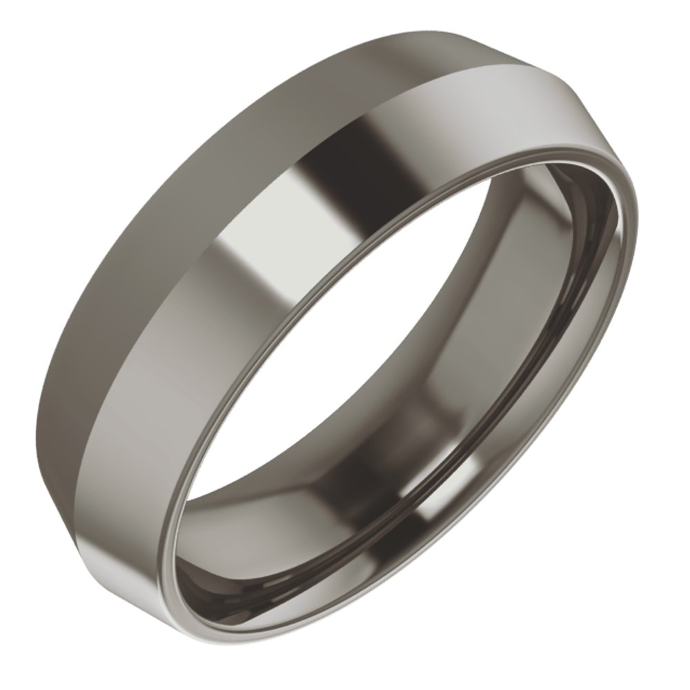 Titanium 6 mm Comfort-Fit Knife Band Size 7