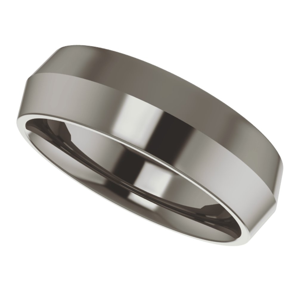 Titanium 6 mm Comfort-Fit Knife Band Size 7
