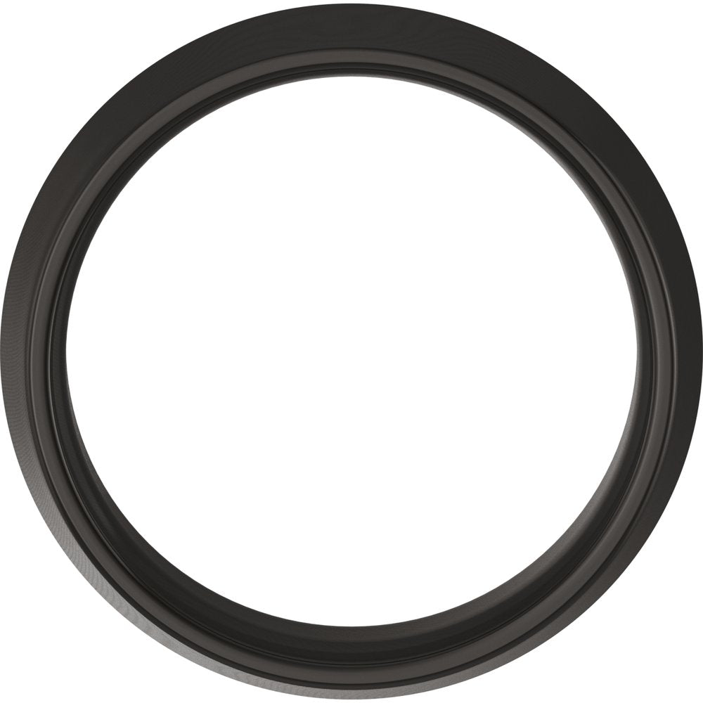 Zirconium 7 mm Comfort-Fit Knife Band Size 10