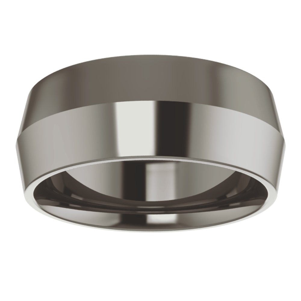 Titanium 8 mm Comfort-Fit Knife Band Size 9