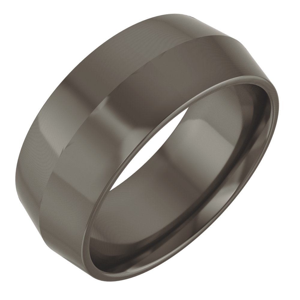 Titanium 8 mm Comfort-Fit Knife Band Size 9