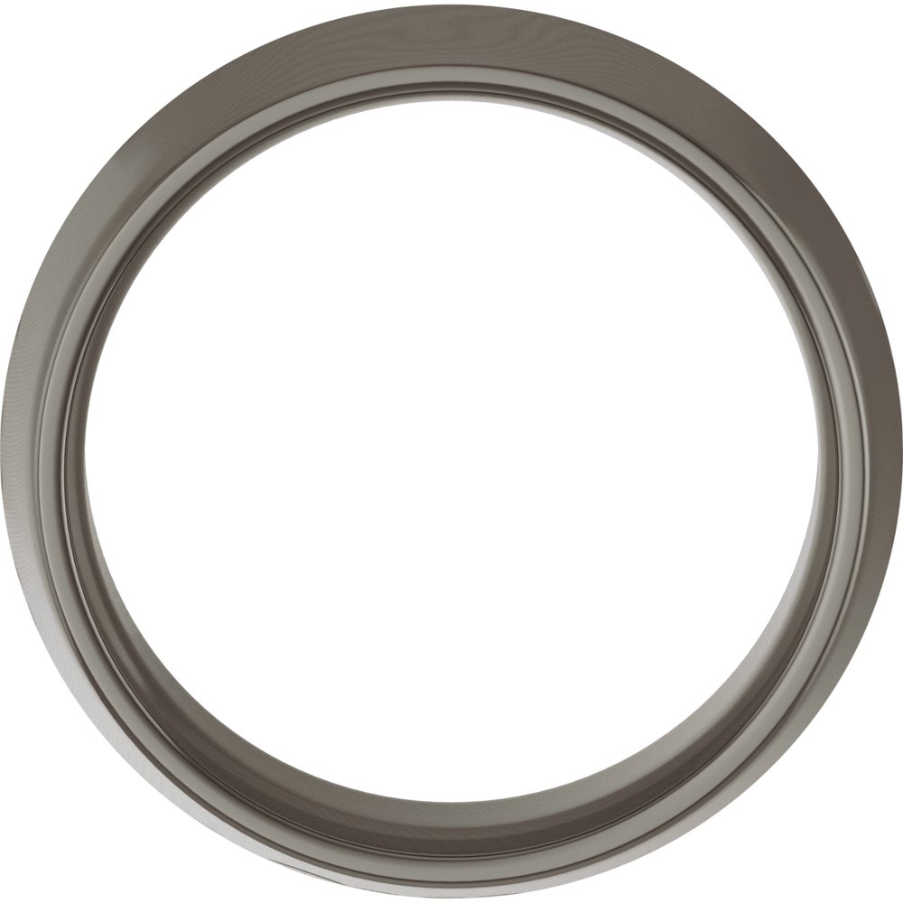 Titanium 8 mm Comfort-Fit Knife Band Size 9