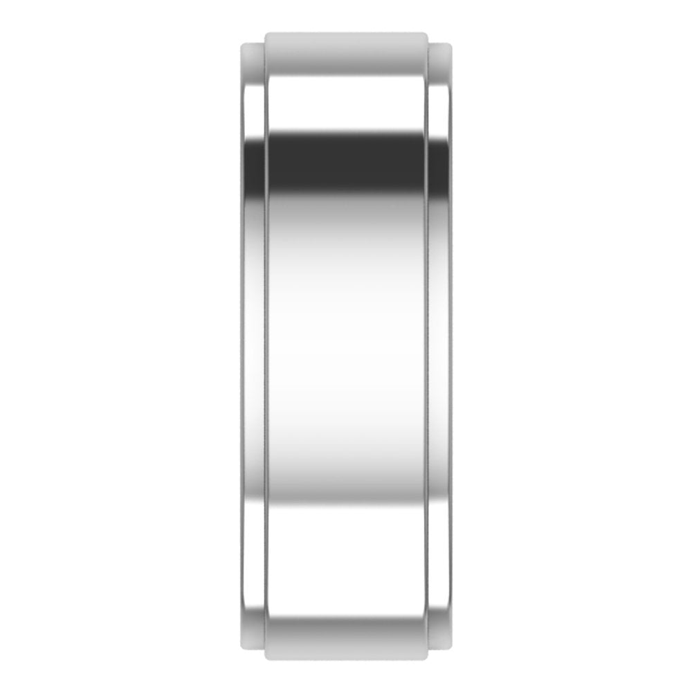 Cobalt 7 mm Stepped-Edge Comfort-Fit Flat Band Size 11.5