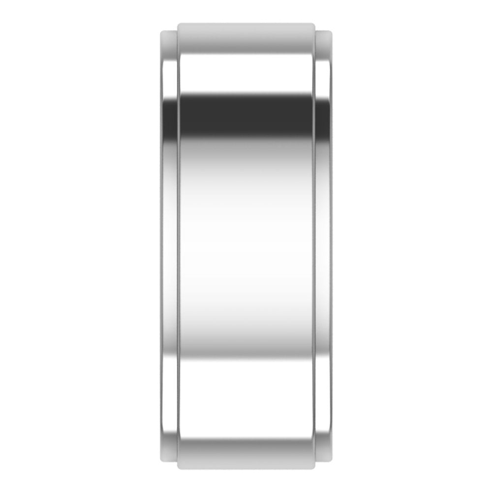 Cobalt 8 mm Stepped-Edge Comfort-Fit Flat Band