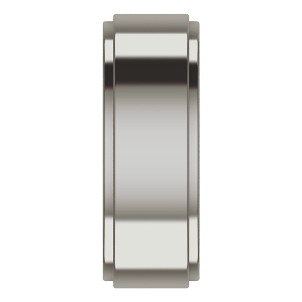 Titanium 7 mm Stepped-Edge Flat Band Size 9.5