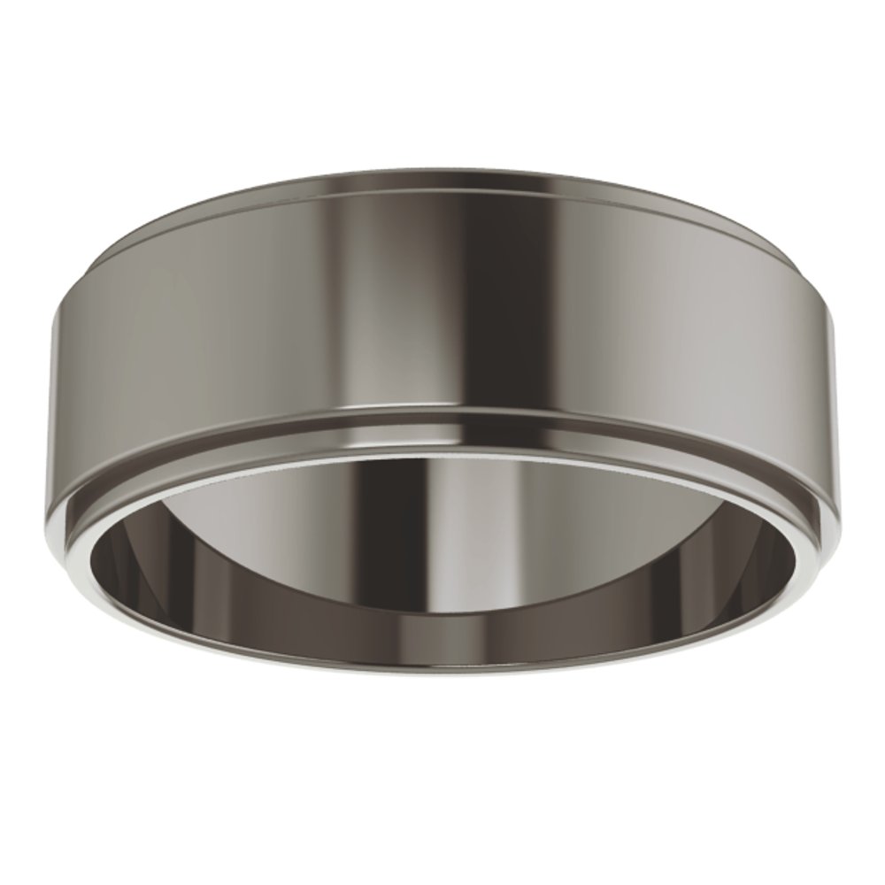 Titanium 7 mm Stepped-Edge Flat Band Size 9.5