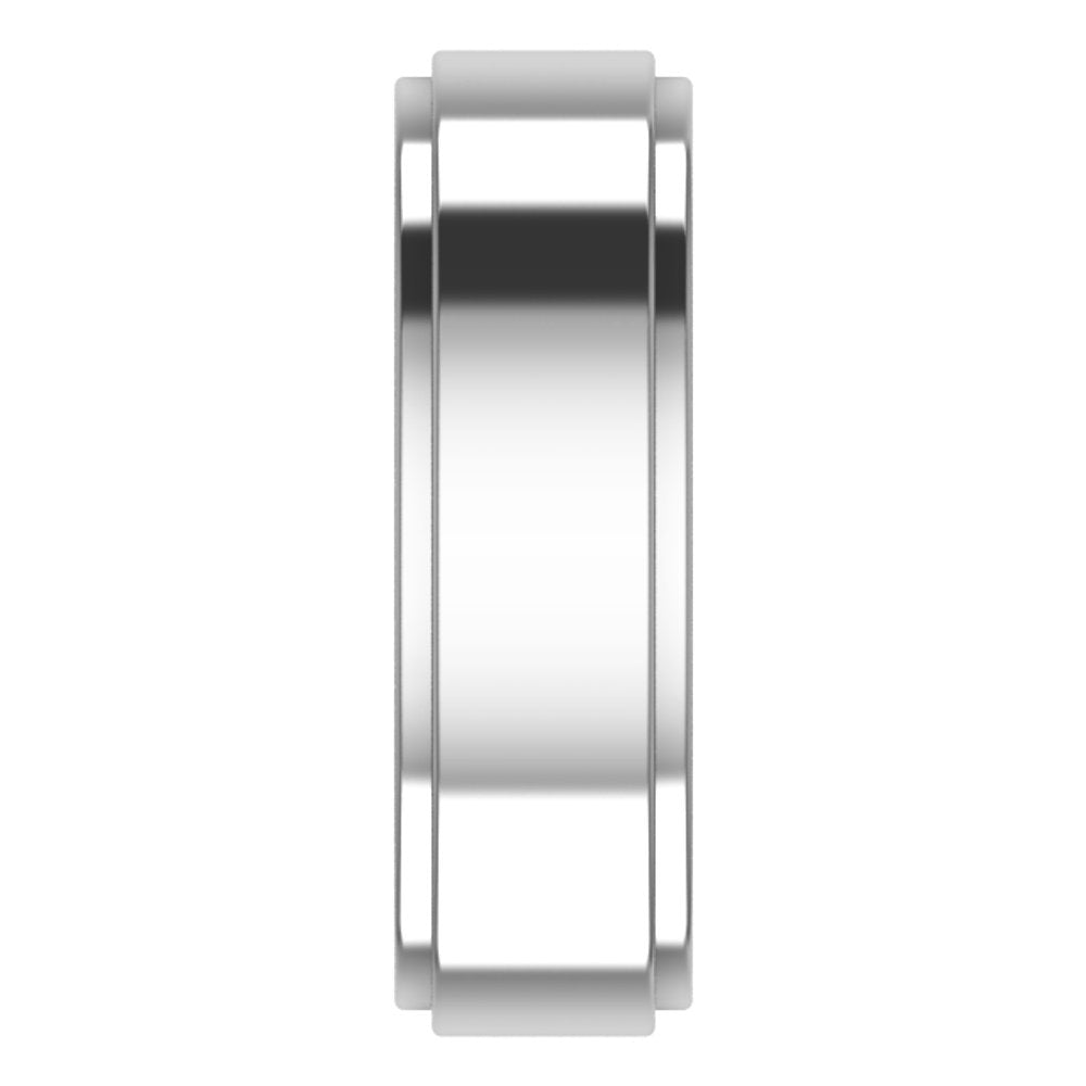 Cobalt 6 mm Stepped-Edge Flat Band Size 9