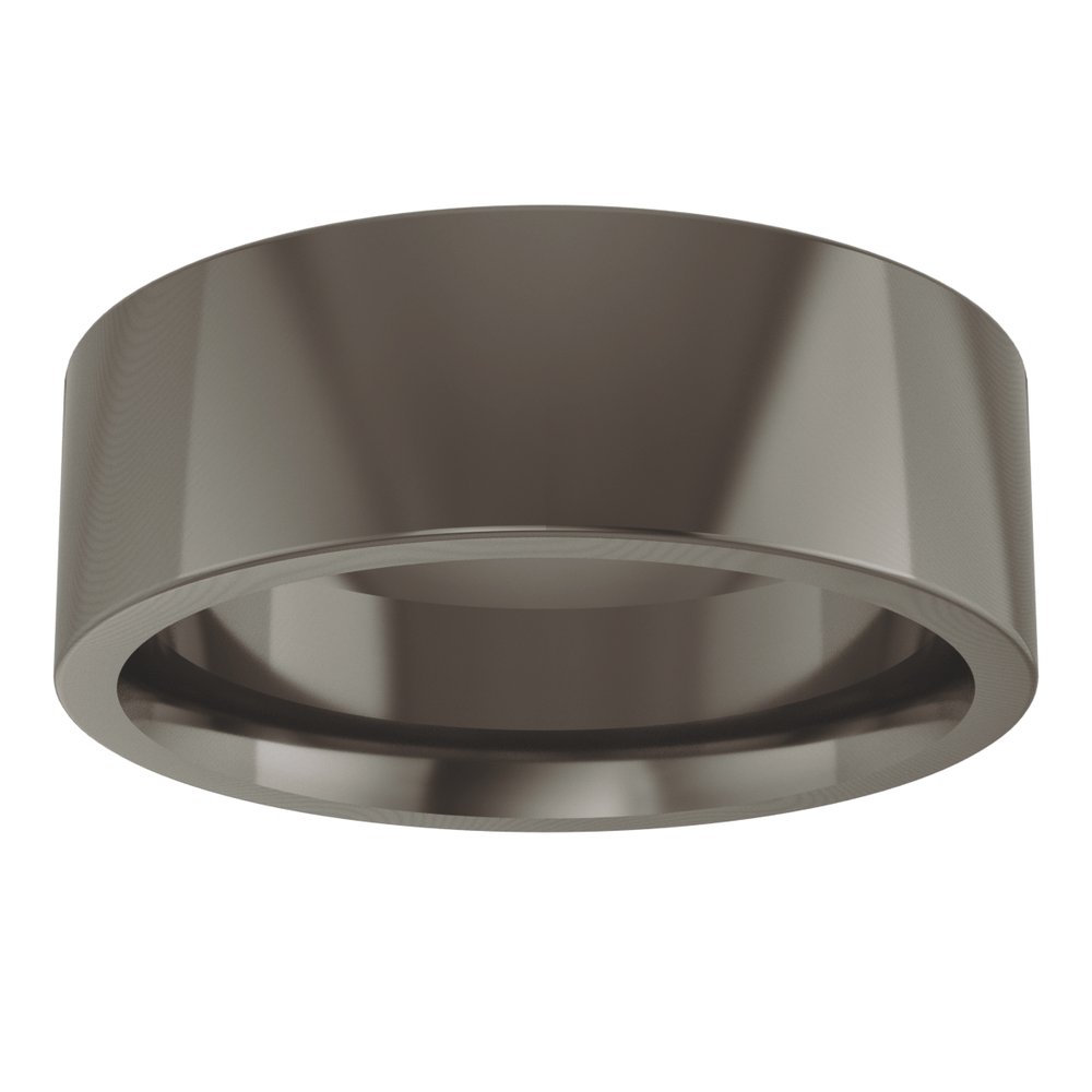 Titanium 7 mm Comfort-Fit Flat Band Size 8
