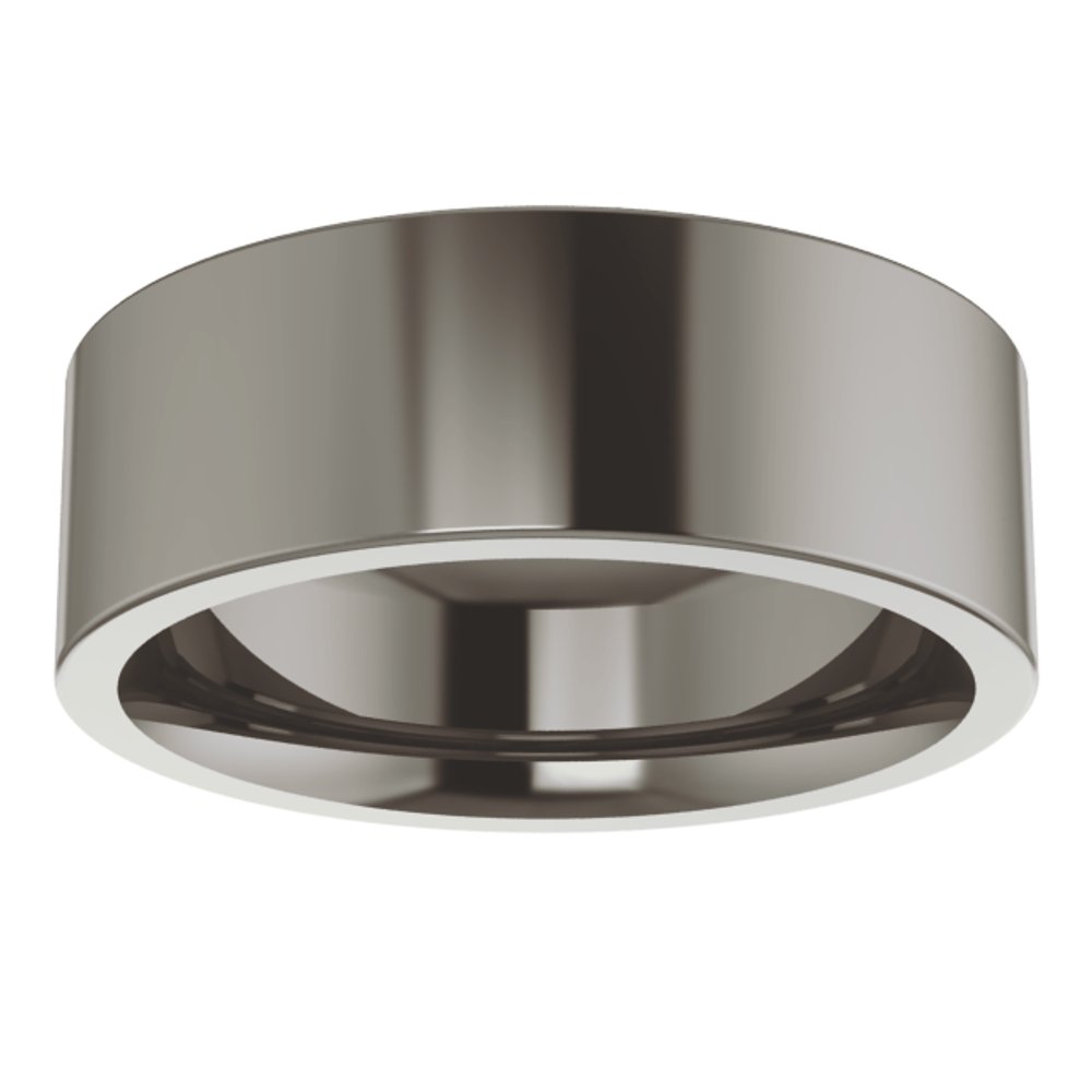 Titanium 7 mm Comfort-Fit Flat Band Size 8