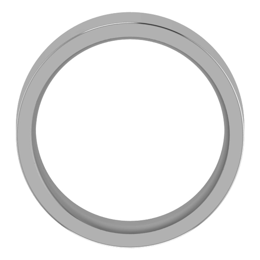 Cobalt 7 mm Comfort-Fit Flat Band Size 9.5