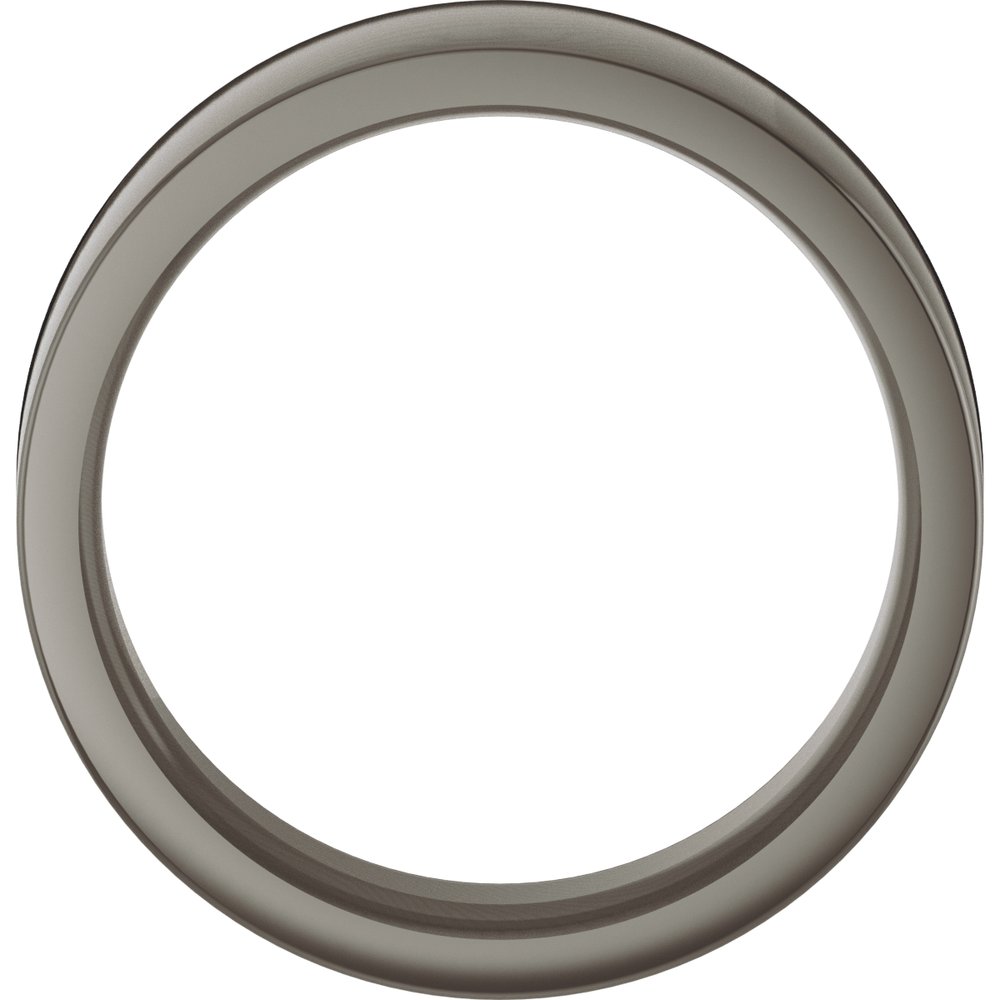 Titanium 7 mm Comfort-Fit Flat Band Size 8