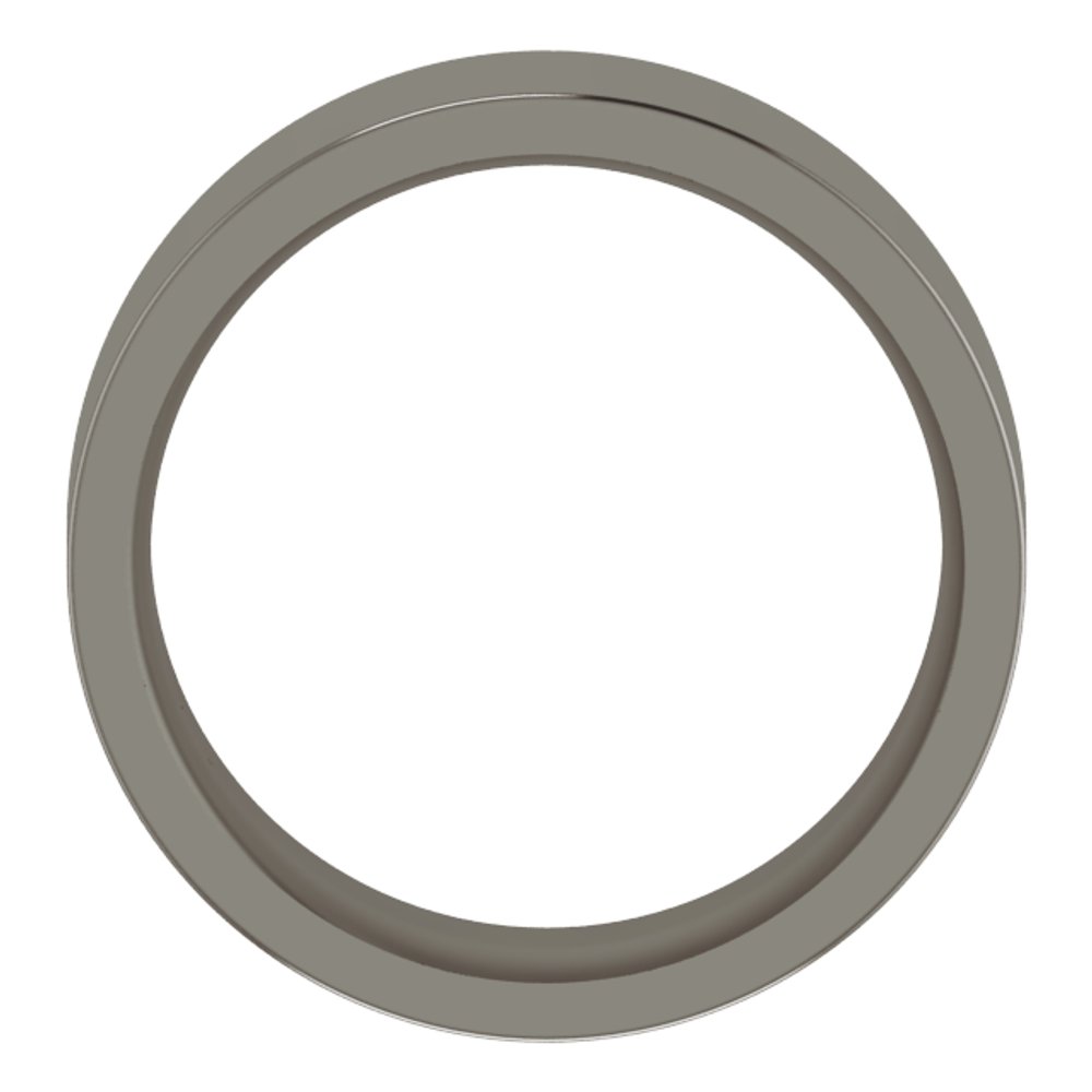 Titanium 7 mm Comfort-Fit Flat Band Size 8