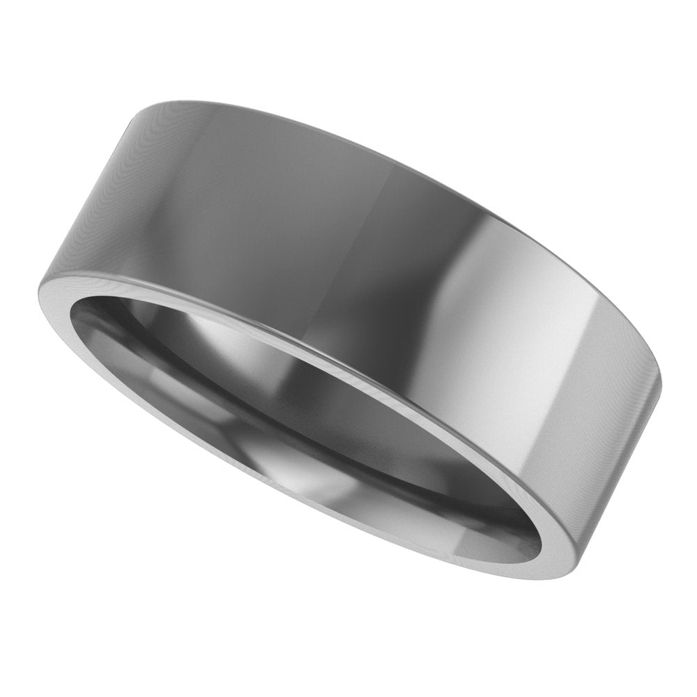 Cobalt 7 mm Comfort-Fit Flat Band Size 9.5