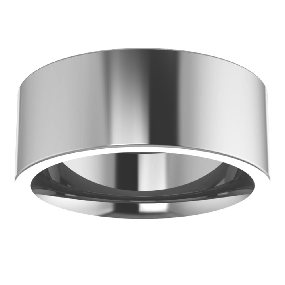 Cobalt 8 mm Comfort-Fit Flat Band Size 7.5