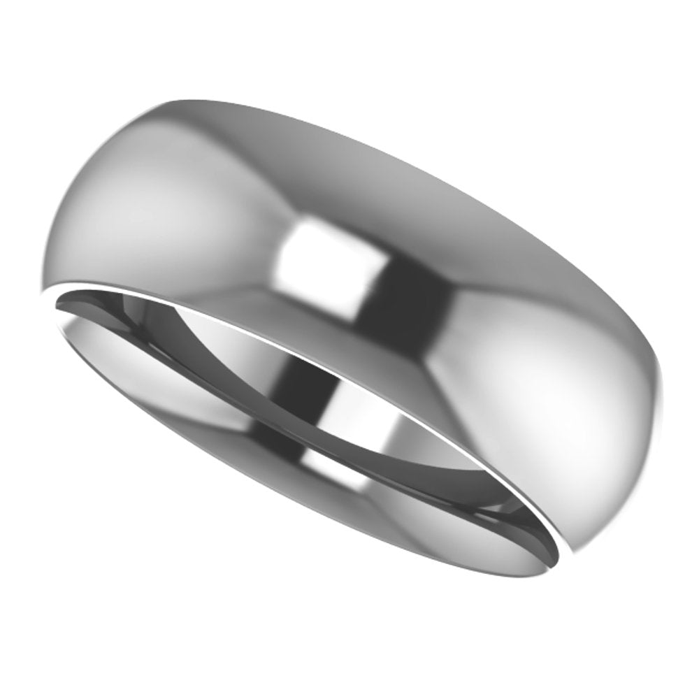 Cobalt 7 mm Comfort-Fit Half Round Band Size 7