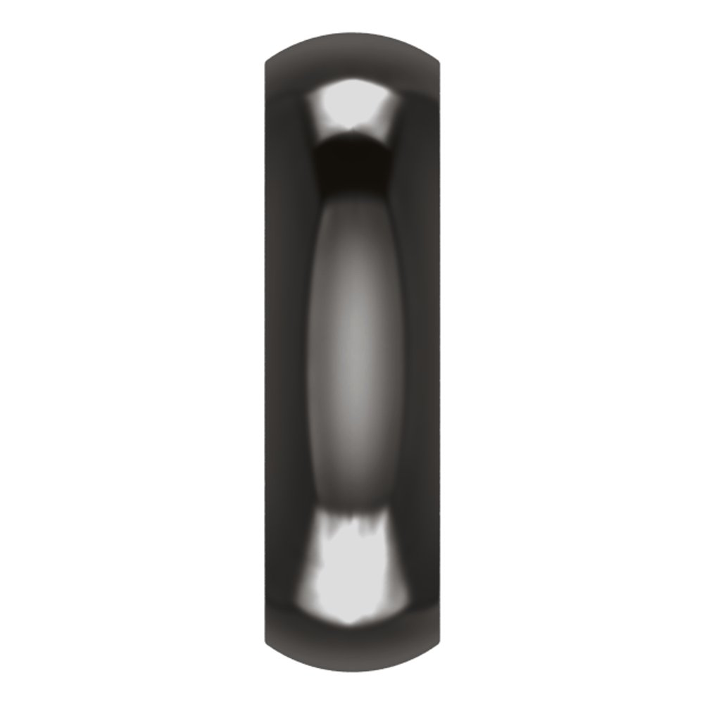 Zirconium 6 mm Comfort-Fit Half Round Band Size 7