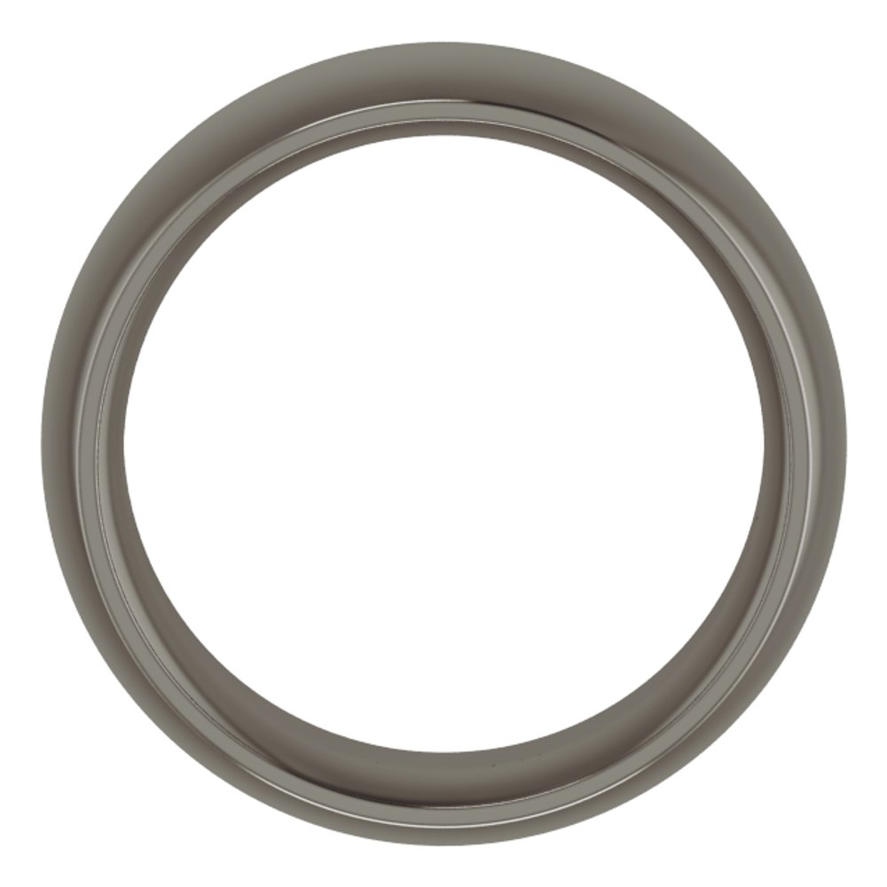 Titanium 8 mm Comfort-Fit Half Round Band