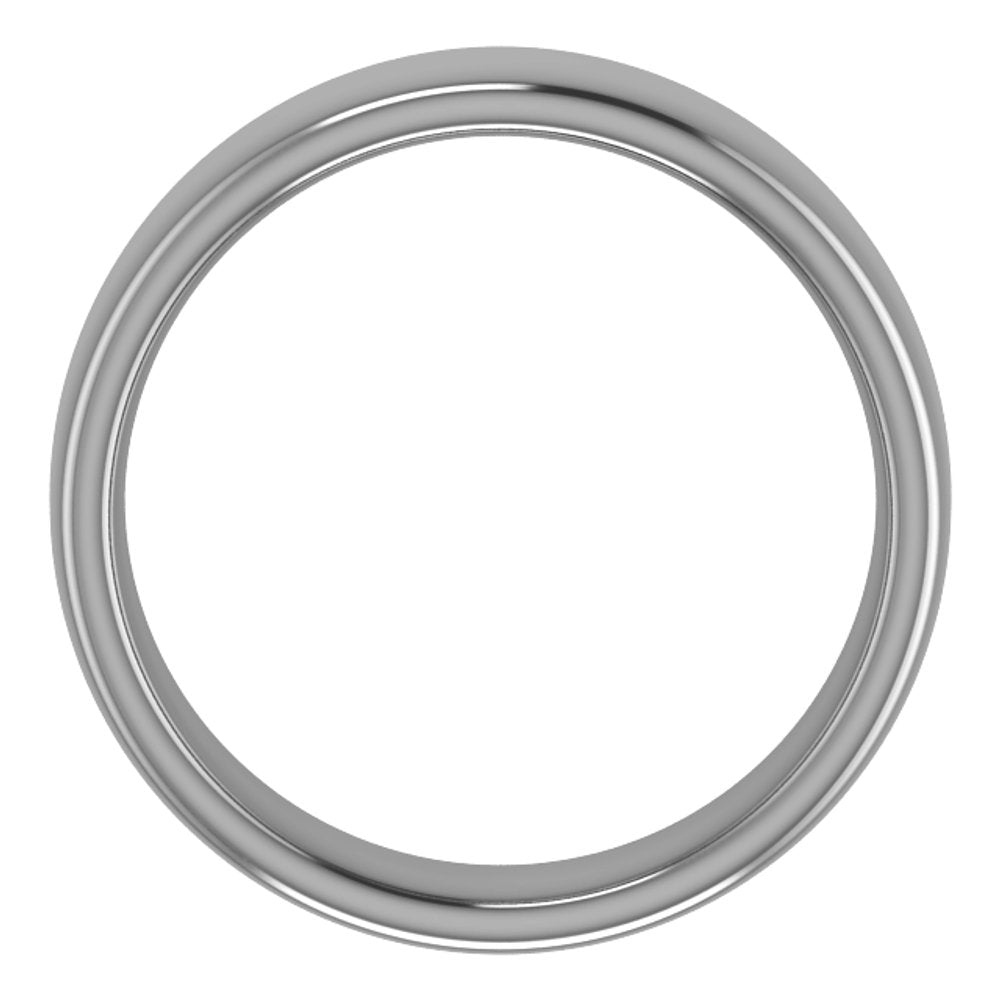 Cobalt 6 mm Comfort-Fit Standard Weight European-Style Band Size 7.5