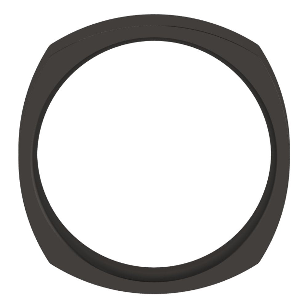 Zirconium 6 mm Comfort-Fit Square Band Size 10