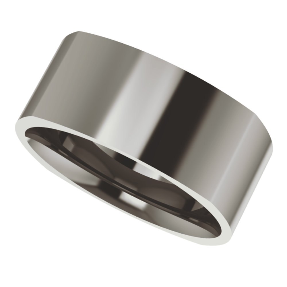 Titanium 8 mm Comfort-Fit Square Band
