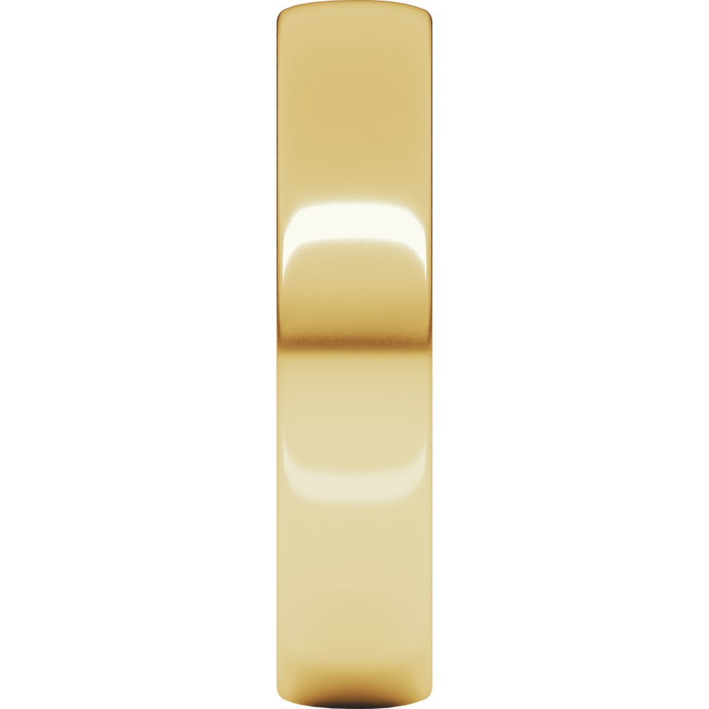 14K Yellow 5 mm Comfort-Fit Lightweight European-Style Band