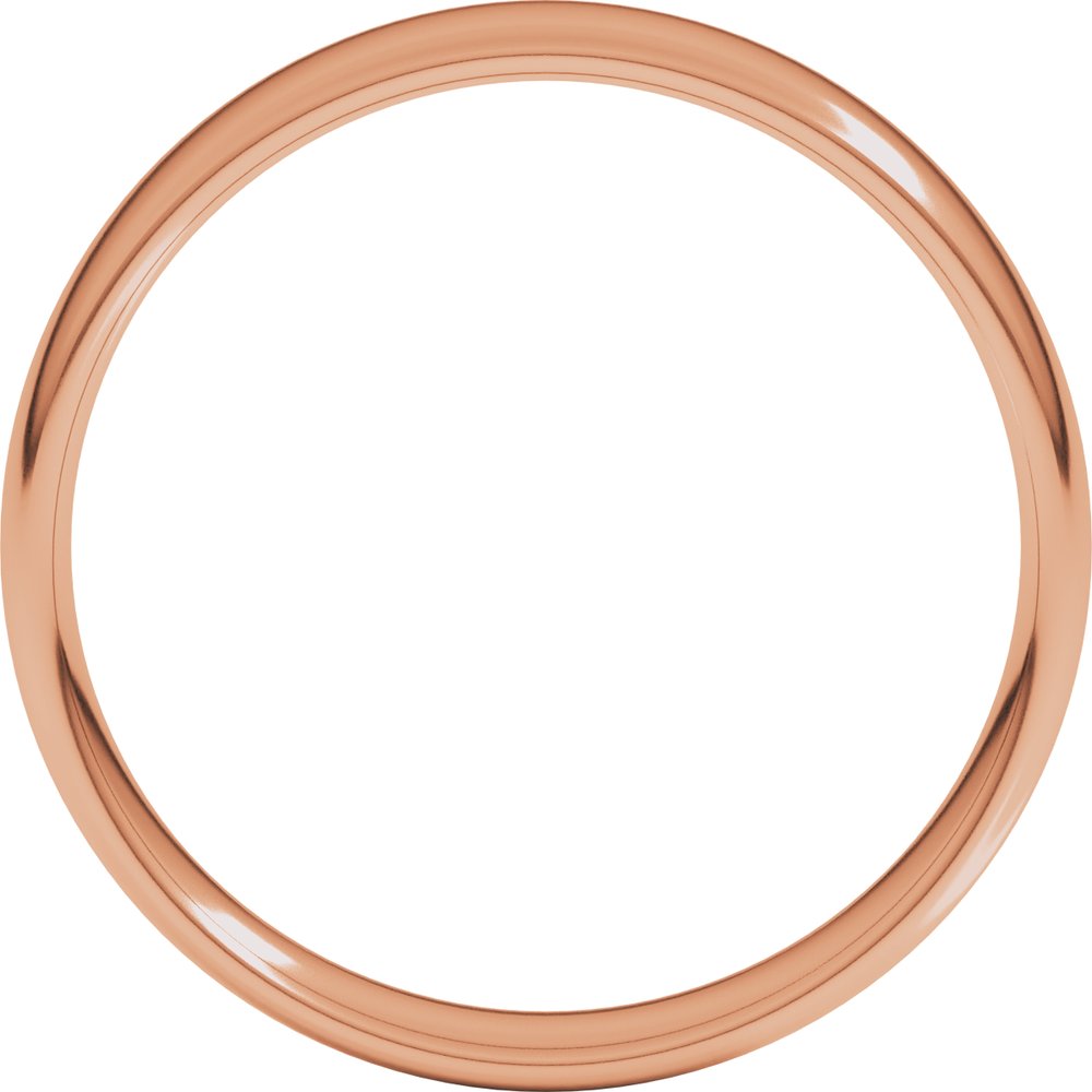 14K Rose Gold 5 mm Lightweight Comfort-Fit European-Style Band Size 9