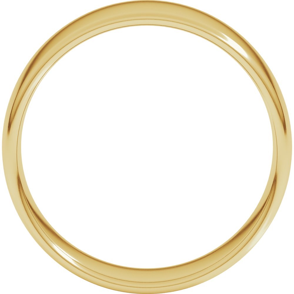 14K Yellow Gold 8 mm Lightweight Comfort-Fit European-Style Band Size 7