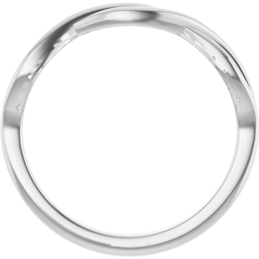 14K White Gold Twisted Ring