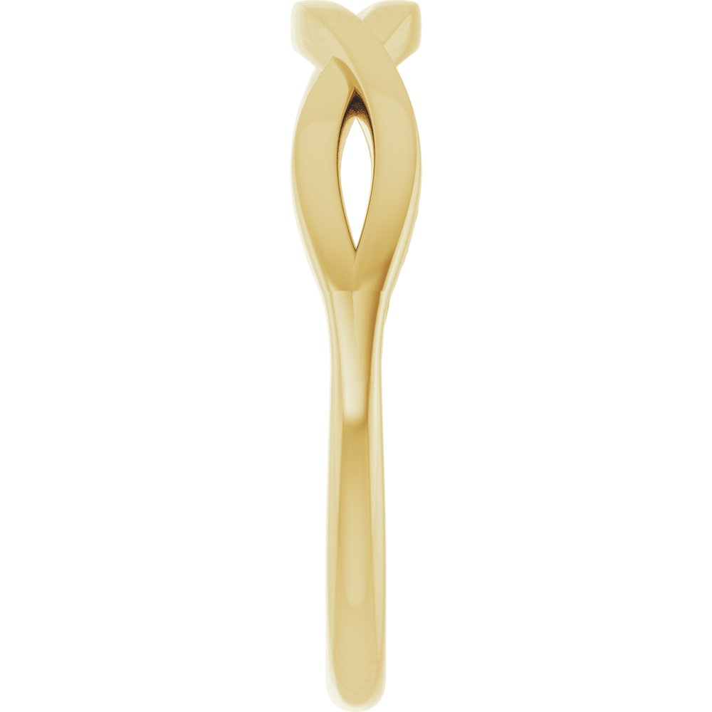 14K Yellow Gold Twisted Ring