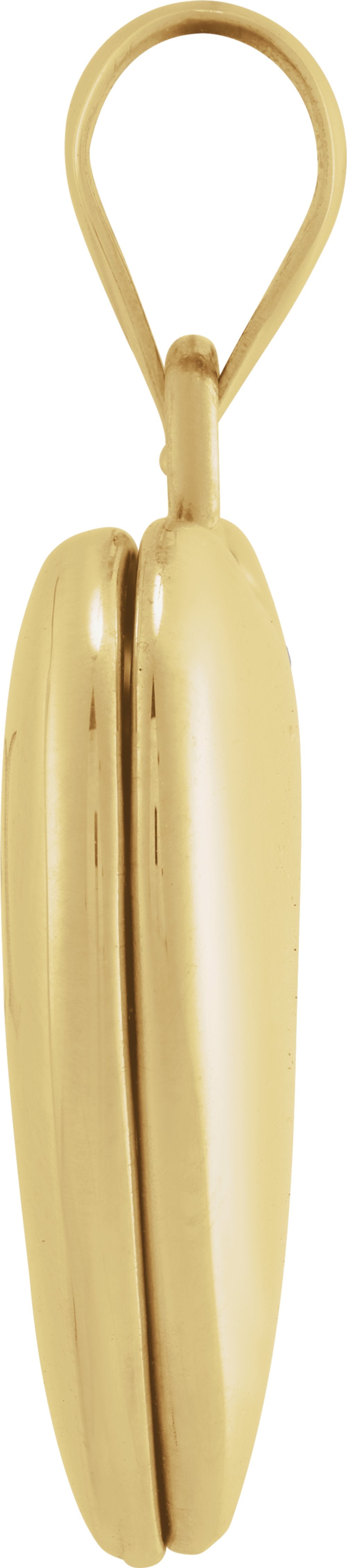 14K Yellow Gold Heart Locket
