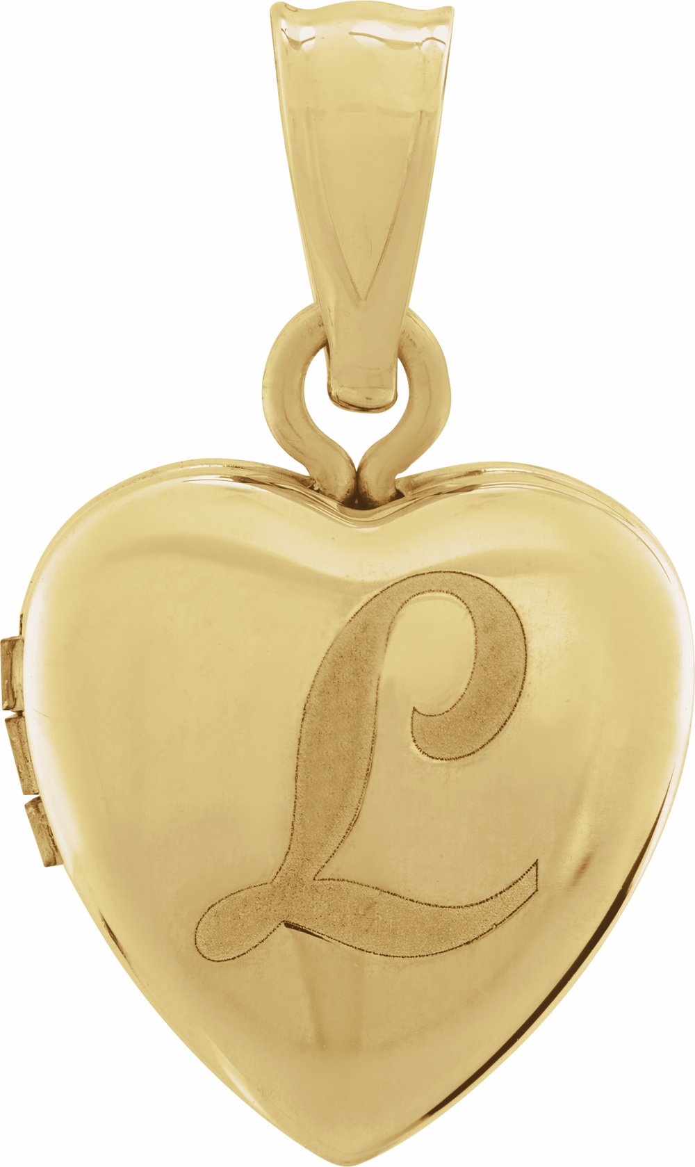 14K Yellow Gold Heart Locket