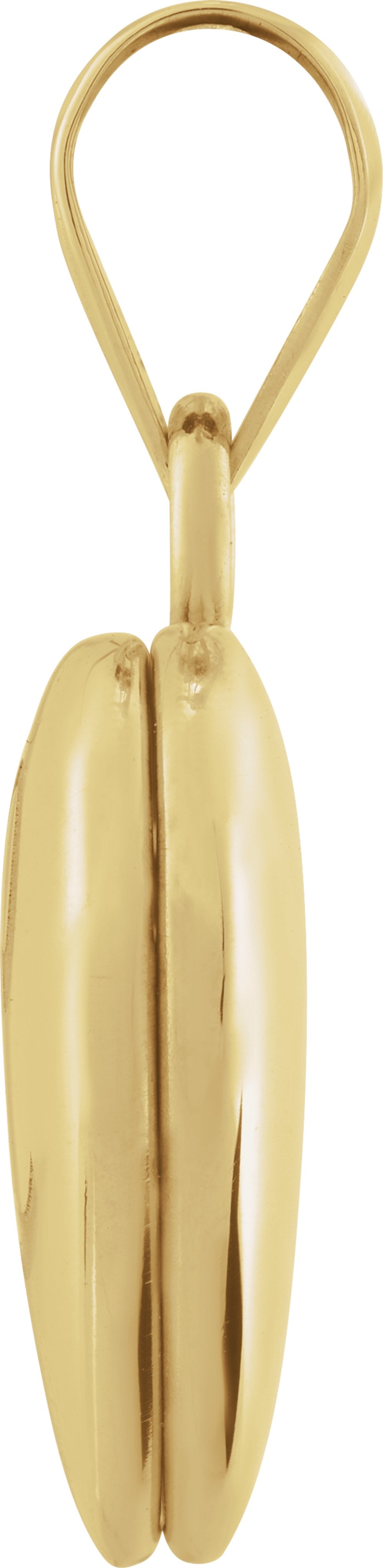 14K Yellow Gold Heart Locket